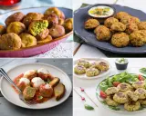 Quattro modi diversi per gustare le polpette di zucchine: fritte, al forno, con sugo e mozzarella, o fresche con insalata.